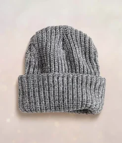 Fashion Nayked Apparel Chunky Marled Yarn And Solid Color Soft Knit Hat