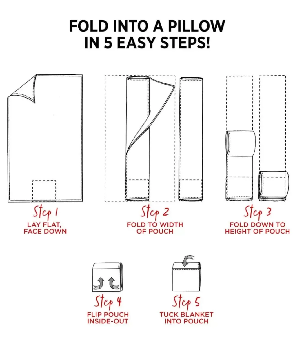 Online Nayked Apparel Epic Sherpa Blanket That Folds Into A Pillow