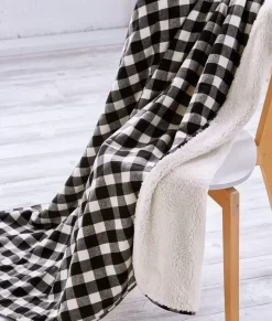 Clearance Nayked Apparel Everest Sherpa Flannel Blanket