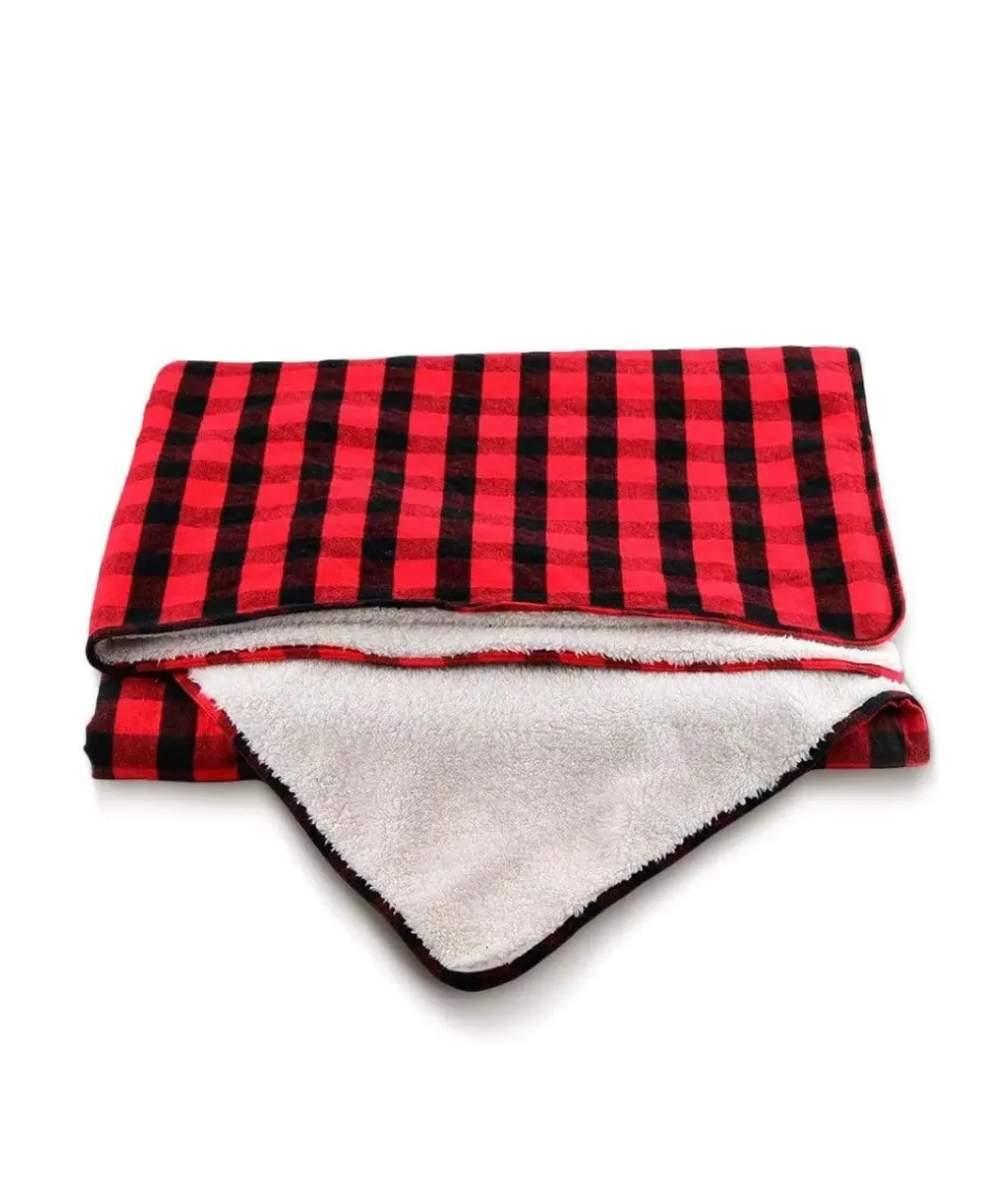 Clearance Nayked Apparel Everest Sherpa Flannel Blanket