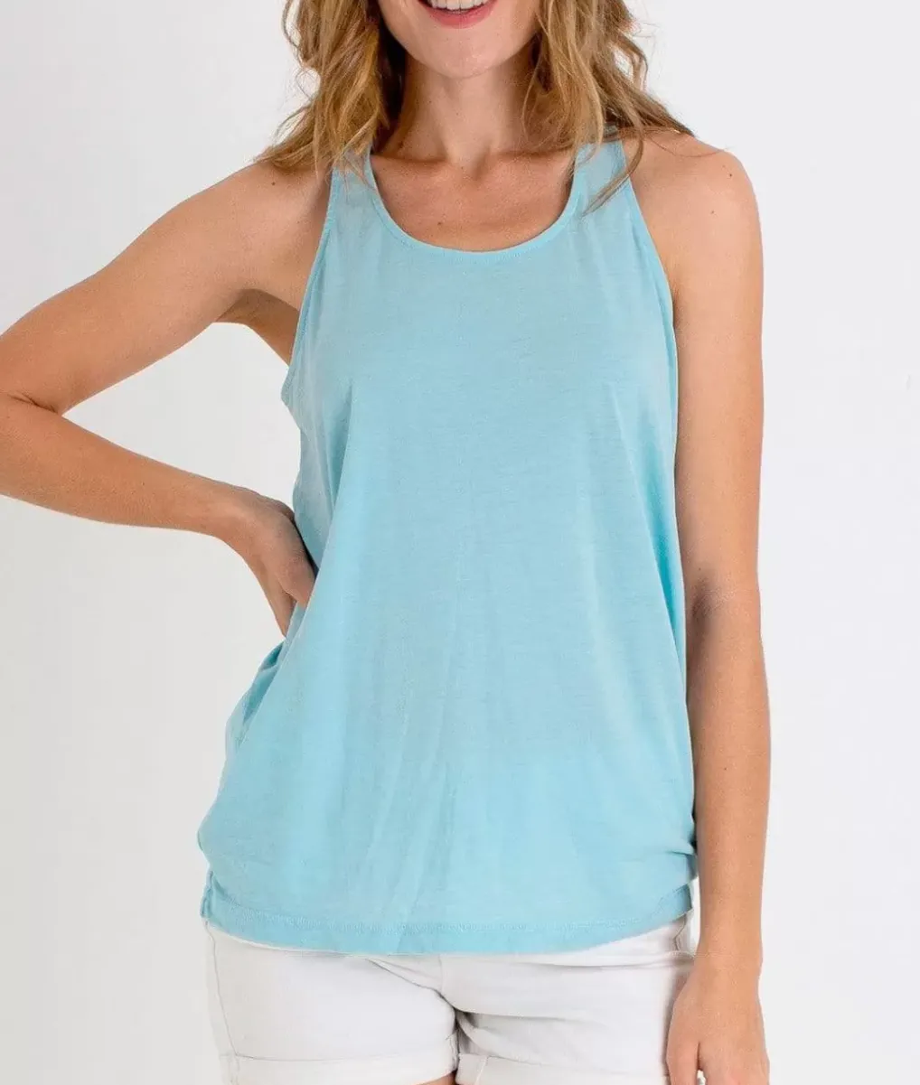 Sale Nayked Apparel Ladies Ridiculously Soft Knotted Racerback Tank