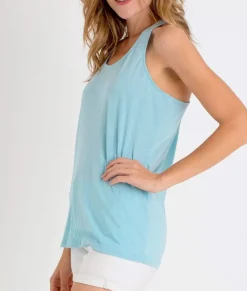 Sale Nayked Apparel Ladies Ridiculously Soft Knotted Racerback Tank
