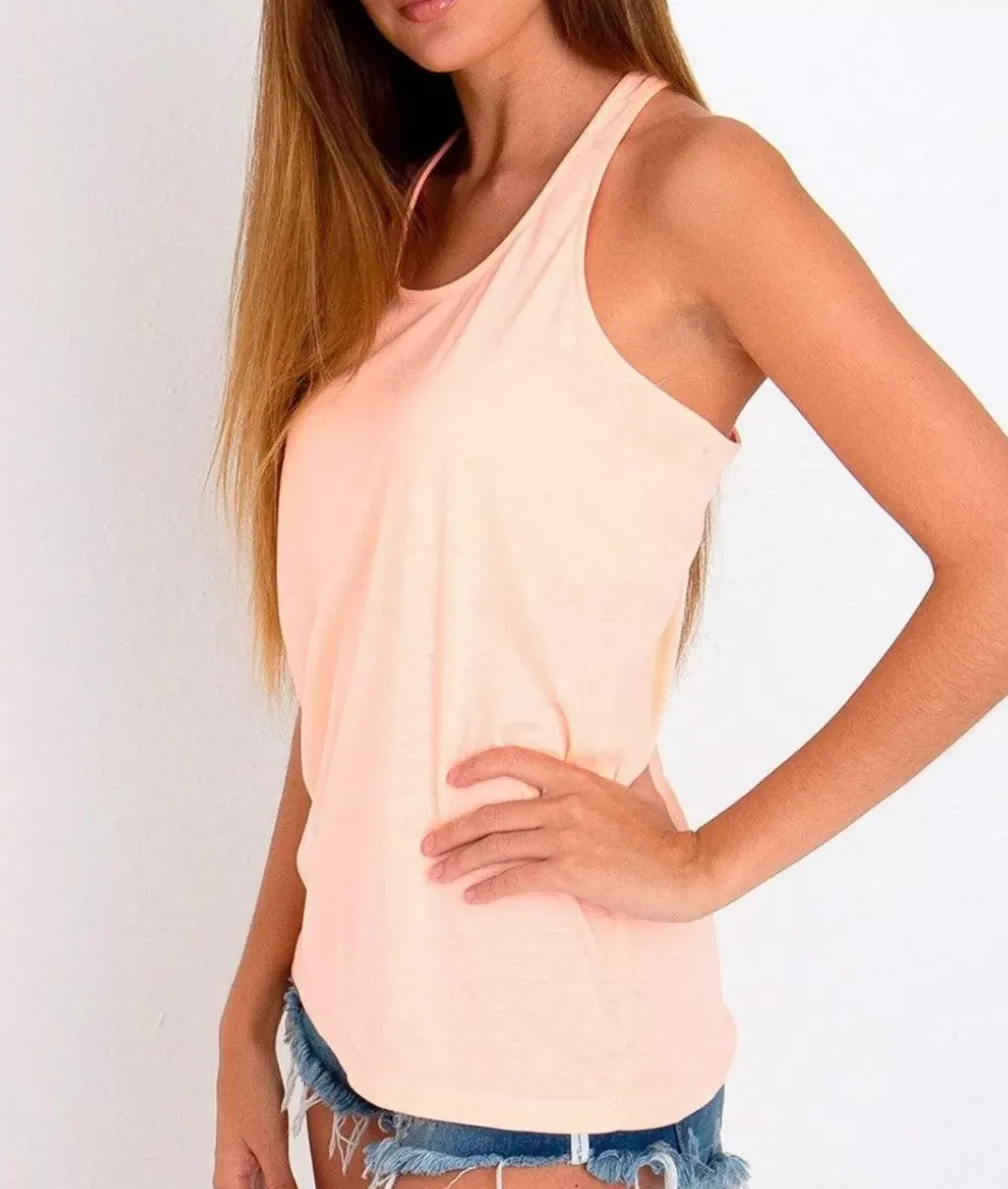 Sale Nayked Apparel Ladies Ridiculously Soft Knotted Racerback Tank