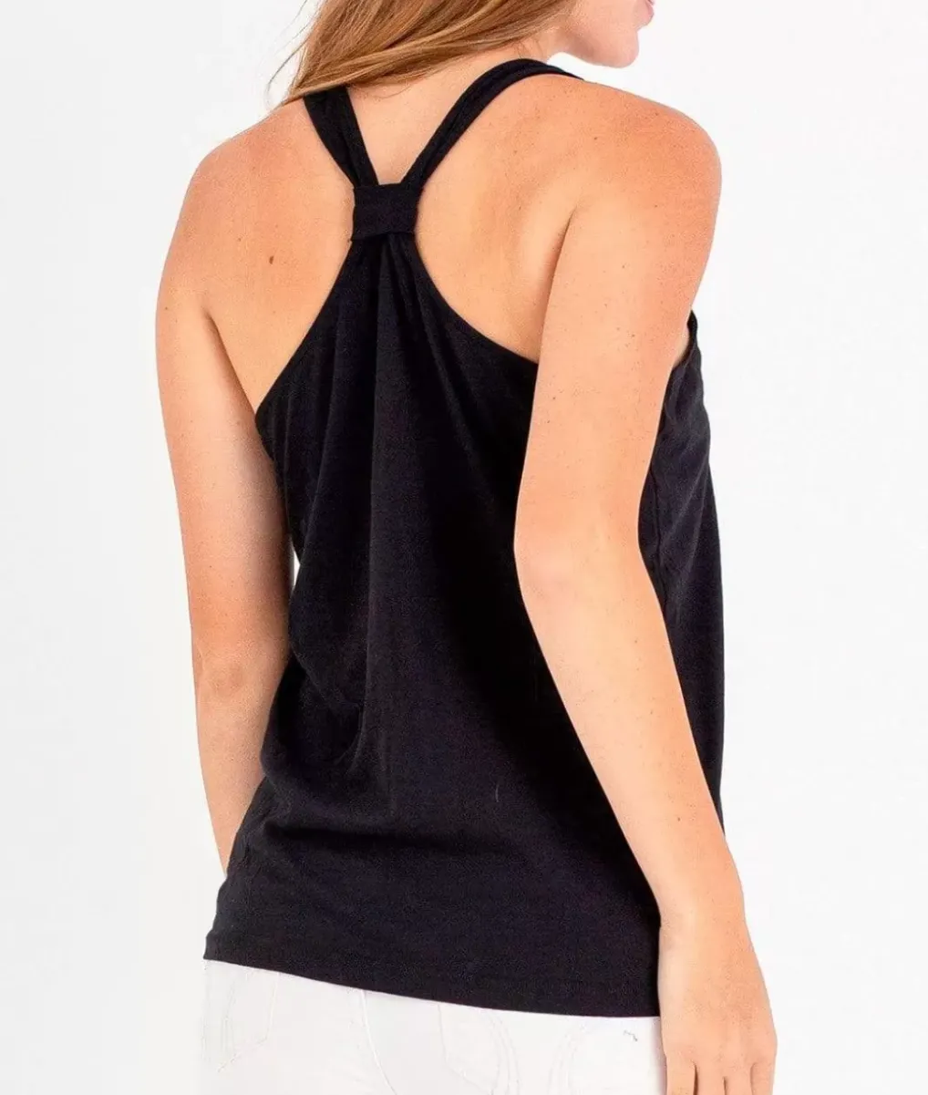 Sale Nayked Apparel Ladies Ridiculously Soft Knotted Racerback Tank