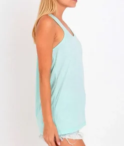 Best Nayked Apparel Ladies Ridiculously Soft Knotted Racerback Tank