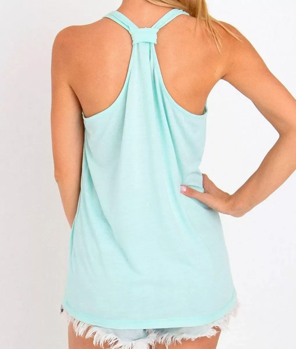 Outlet Nayked Apparel Ladies Ridiculously Soft Knotted Racerback Tank