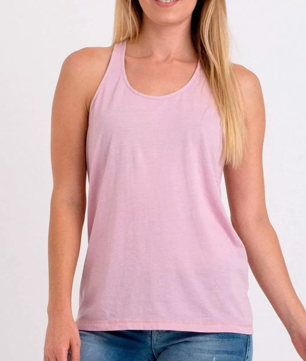 Outlet Nayked Apparel Ladies Ridiculously Soft Knotted Racerback Tank