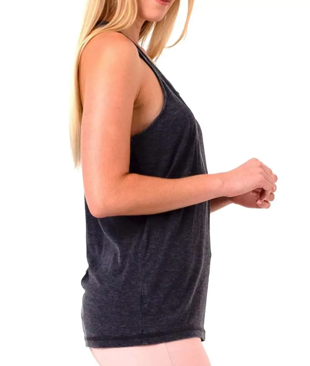 Hot Nayked Apparel Ladies Ridiculously Soft Knotted Racerback Tank