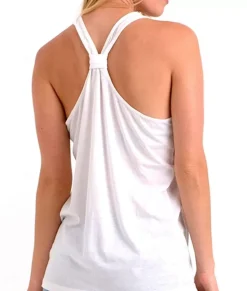 Hot Nayked Apparel Ladies Ridiculously Soft Knotted Racerback Tank
