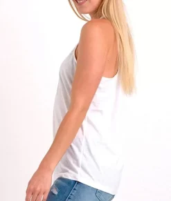 Hot Nayked Apparel Ladies Ridiculously Soft Knotted Racerback Tank