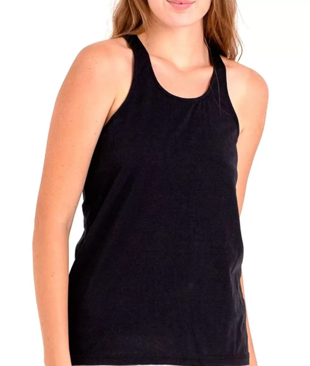 Hot Nayked Apparel Ladies Ridiculously Soft Knotted Racerback Tank