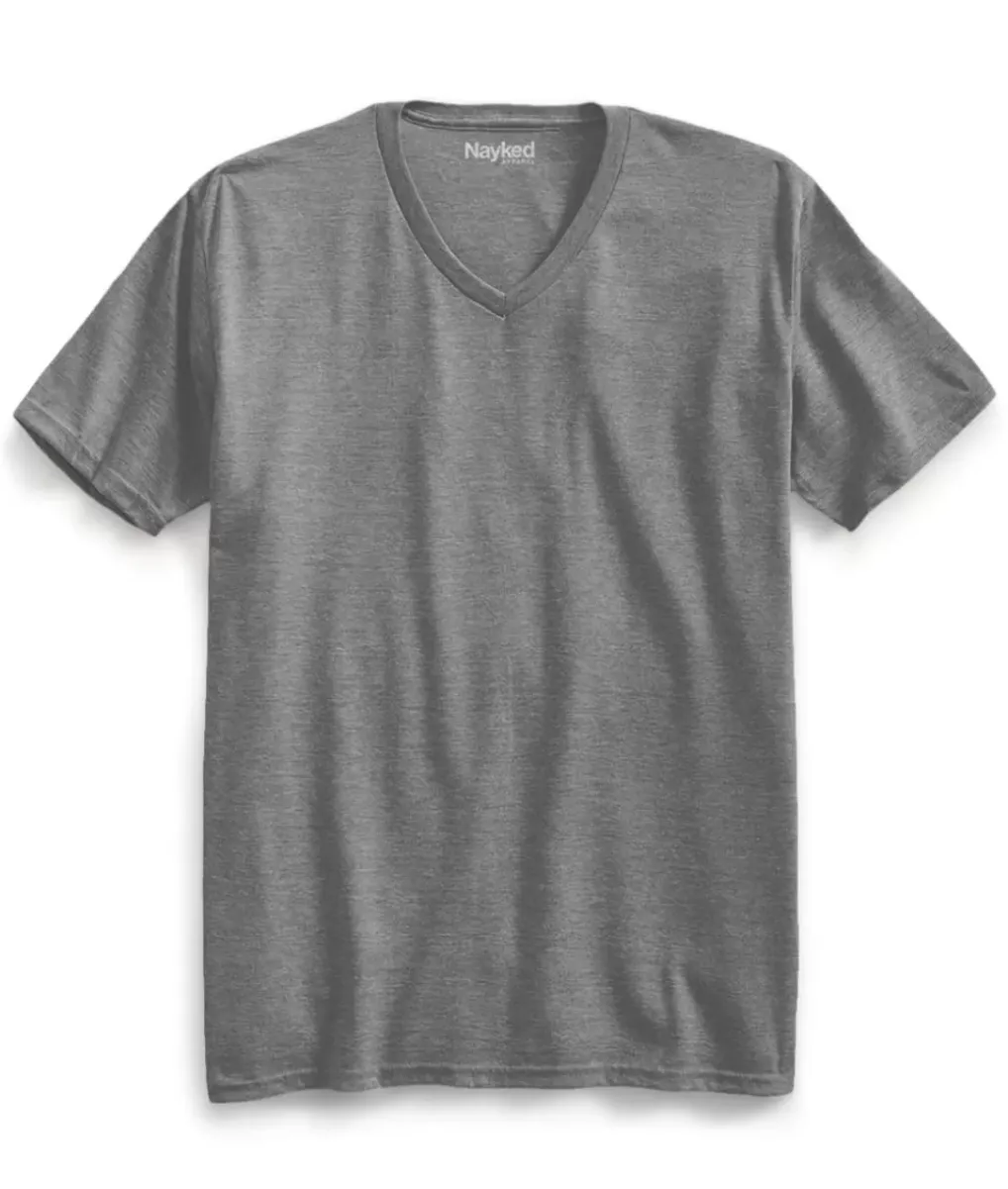 Fashion Nayked Apparel Men'S Big Ridiculously Soft Recycled Lightweight V-Neck T-Shirt