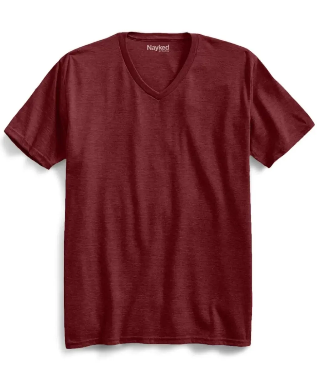 Fashion Nayked Apparel Men'S Big Ridiculously Soft Recycled Lightweight V-Neck T-Shirt