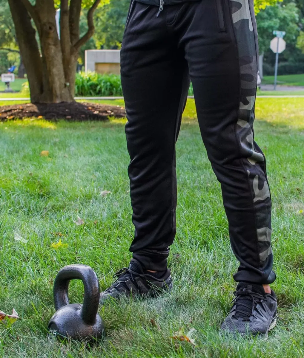 New Nayked Apparel Men'S Camo Panel Midweight Tech Fleece Active Jogger/Discontinued Army Camo