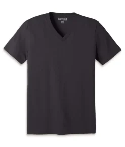 Sale Nayked Apparel Men'S Classic Cotton Big Short Sleeve V-Neck T-Shirt