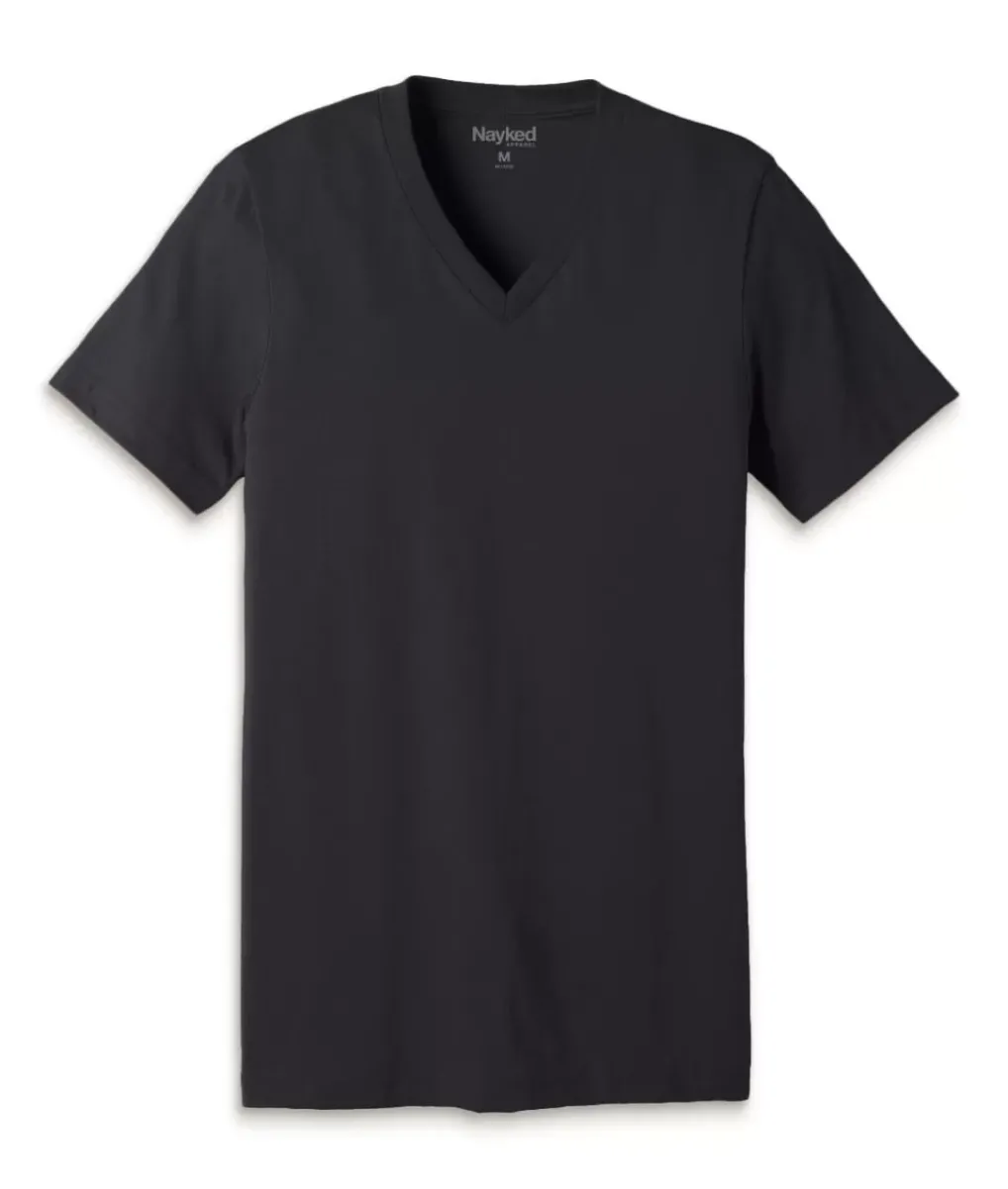 Outlet Nayked Apparel Men'S Classic Cotton Short Sleeve V-Neck T-Shirt