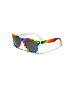 Hot Nayked Apparel Men'S Classic Retro Sunglasses With Uv Protection, Lifetime Guarantee Rainbow