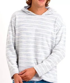 Clearance Nayked Apparel Men'S Cotton/Poly Striped French Terry Hoodie/Discontinued