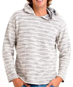 Clearance Nayked Apparel Men'S Cotton/Poly Striped French Terry Hoodie/Discontinued