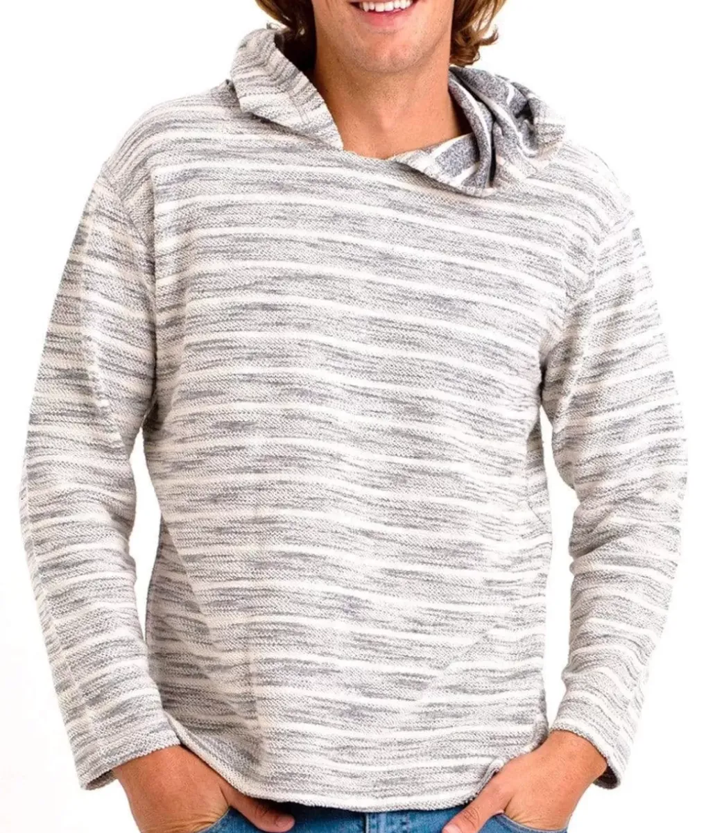 Clearance Nayked Apparel Men'S Cotton/Poly Striped French Terry Hoodie/Discontinued