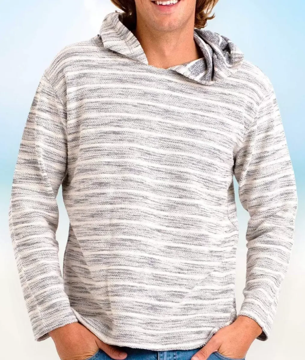Sale Nayked Apparel Men'S Cotton/Poly Striped French Terry Hoodie/Discontinued