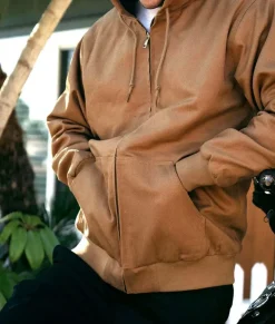 Hot Nayked Apparel Men'S Insulated Canvas Work Jacket