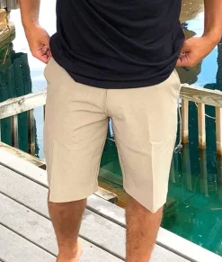 Clearance Nayked Apparel Men'S Khaki Hybrid Stretch Short