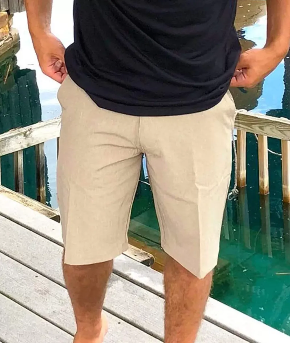 Clearance Nayked Apparel Men'S Khaki Hybrid Stretch Short