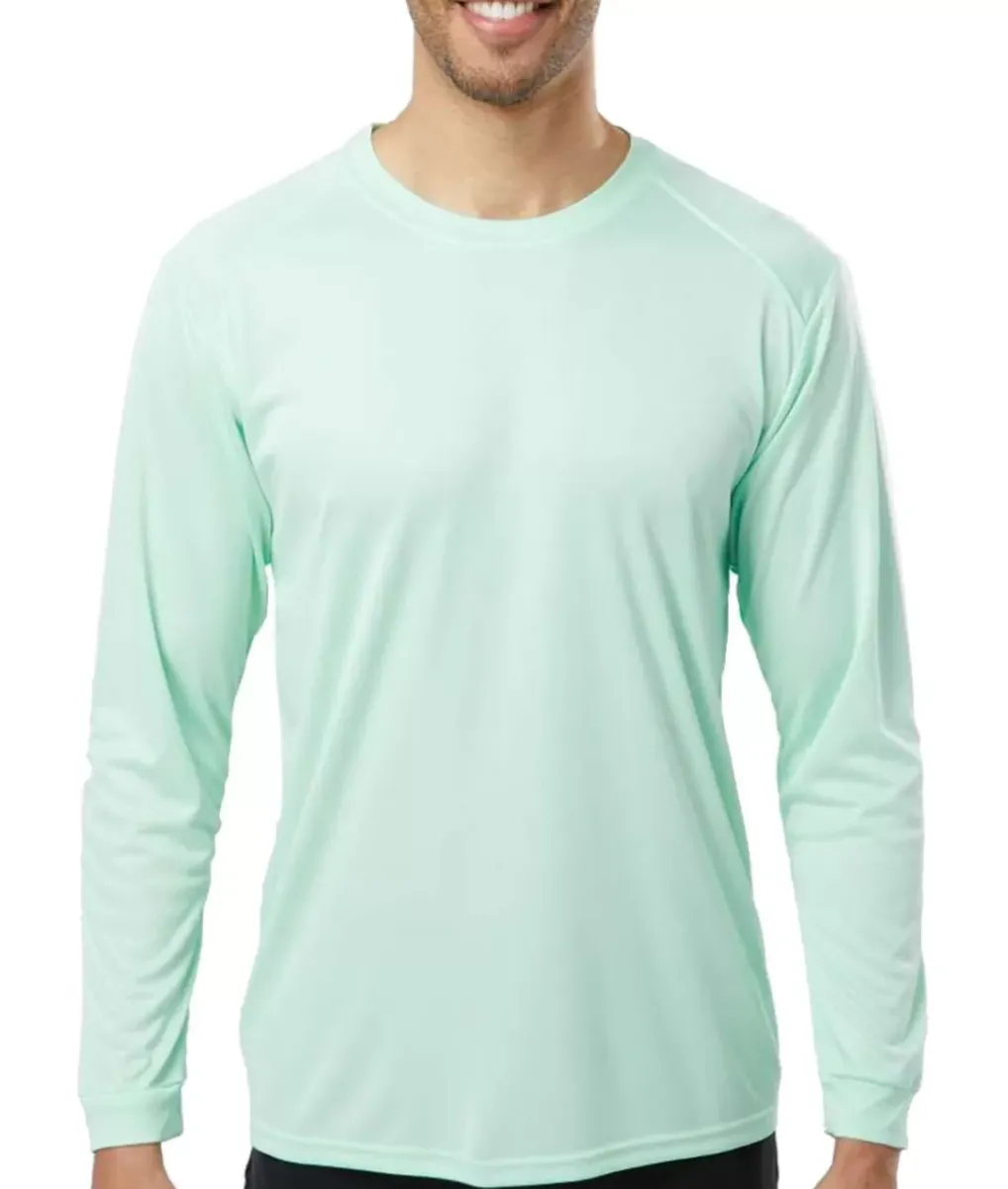 Outlet Nayked Apparel Men'S Long Islander Performance Upf Long Sleeve T-Shirt