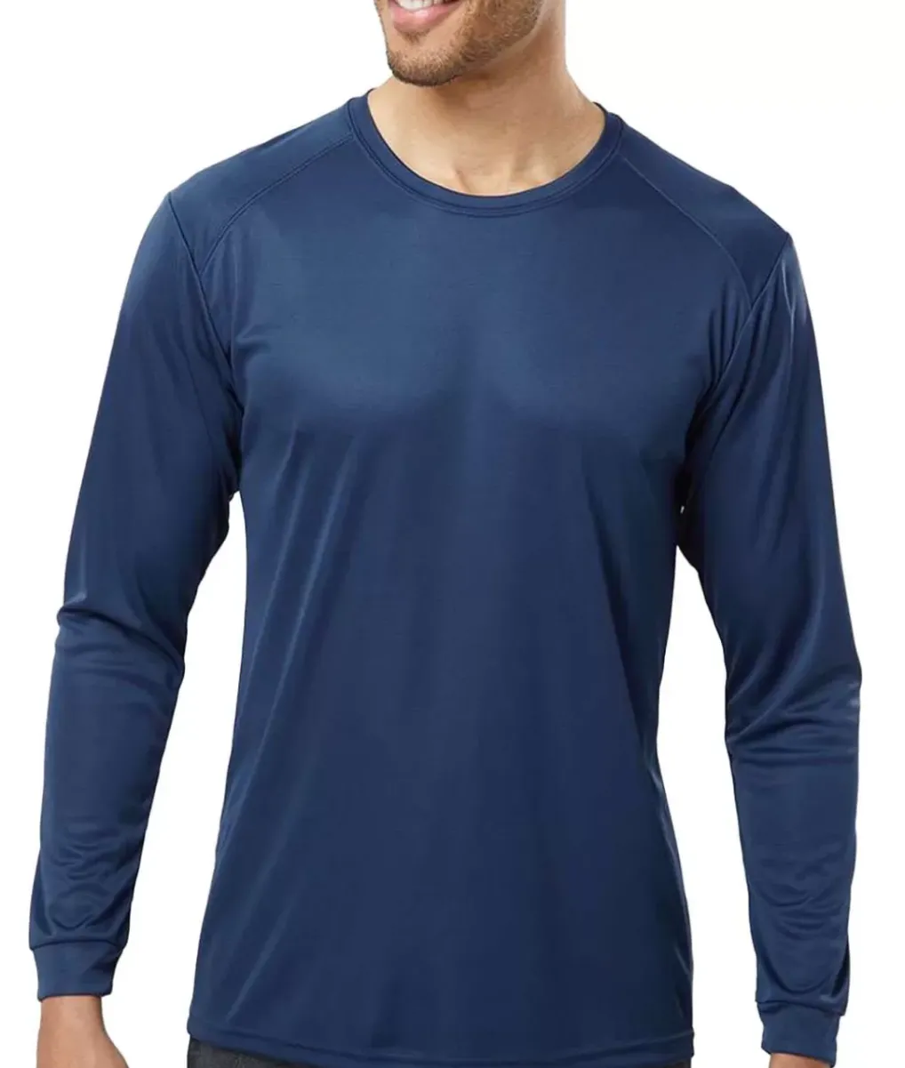 Outlet Nayked Apparel Men'S Long Islander Performance Upf Long Sleeve T-Shirt