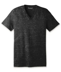 Clearance Nayked Apparel Men'S Marbled Jersey V-Neck T-Shirt