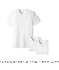 Outlet Nayked Apparel Men'S 3Pk Ridiculously Soft Lightweight Crew Neck T-Shirt