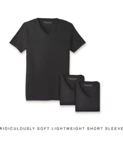 Outlet Nayked Apparel Men'S 3Pk Ridiculously Soft Lightweight V-Neck T-Shirt
