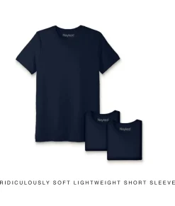 Hot Nayked Apparel Men'S 3Pk Ridiculously Soft Lightweight Crew Neck T-Shirt
