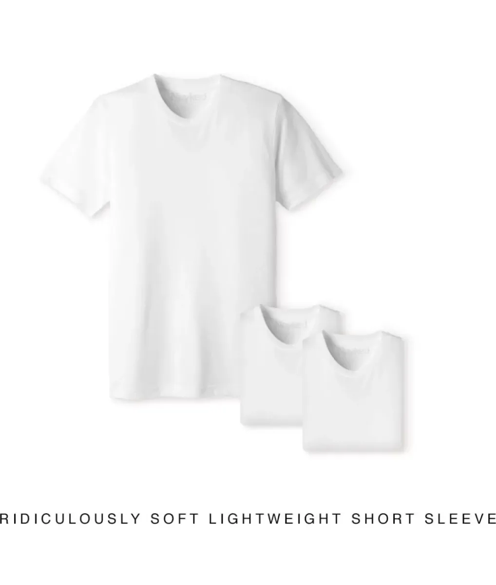 Hot Nayked Apparel Men'S 3Pk Ridiculously Soft Lightweight Crew Neck T-Shirt