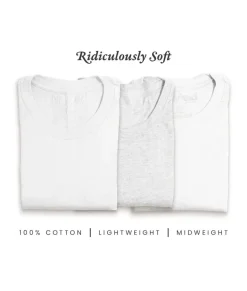 Best Nayked Apparel Men'S 3Pk Tri-Nayked Short Sleeve Crew Neck T-Shirts