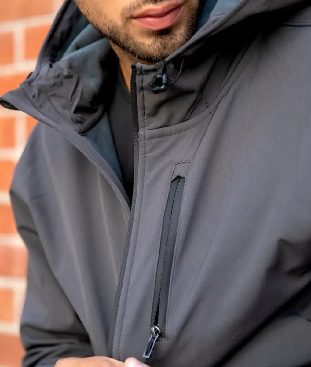 Hot Nayked Apparel Men'S Poly-Tech Soft Shell Jacket