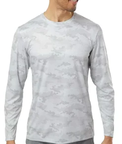 Best Nayked Apparel Men'S Pompano Performance Upf Camo Long Sleeve T-Shirt