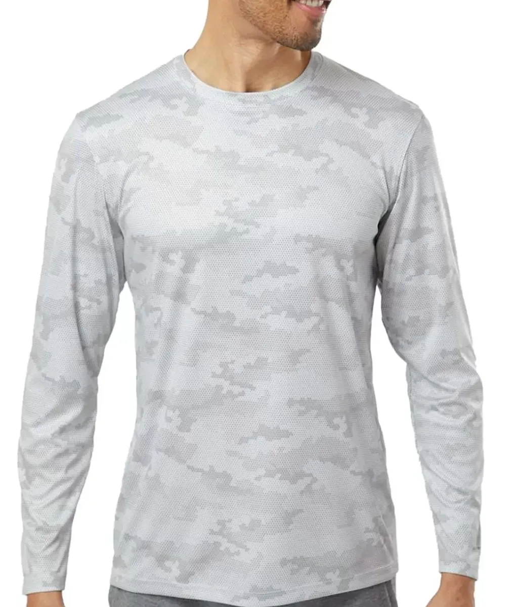 Best Nayked Apparel Men'S Pompano Performance Upf Camo Long Sleeve T-Shirt
