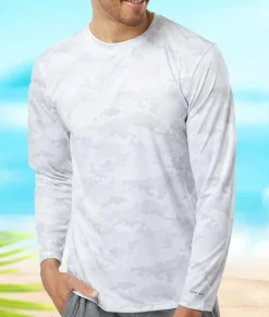 Outlet Nayked Apparel Men'S Pompano Performance Upf Camo Long Sleeve T-Shirt
