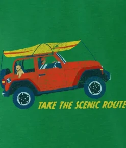New Nayked Apparel Men'S Ridiculously Soft 100% Cotton Graphic Tee | Take The Scenic Route