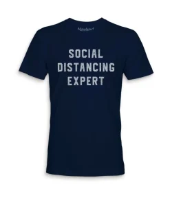 Best Nayked Apparel Men'S Ridiculously Soft 100% Cotton Graphic Tee | Social Distancing Expert