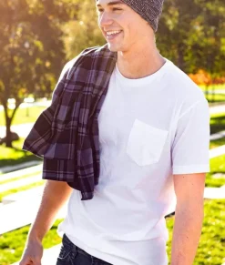 Hot Nayked Apparel Men'S Ridiculously Soft 100% Cotton Pocket T-Shirt