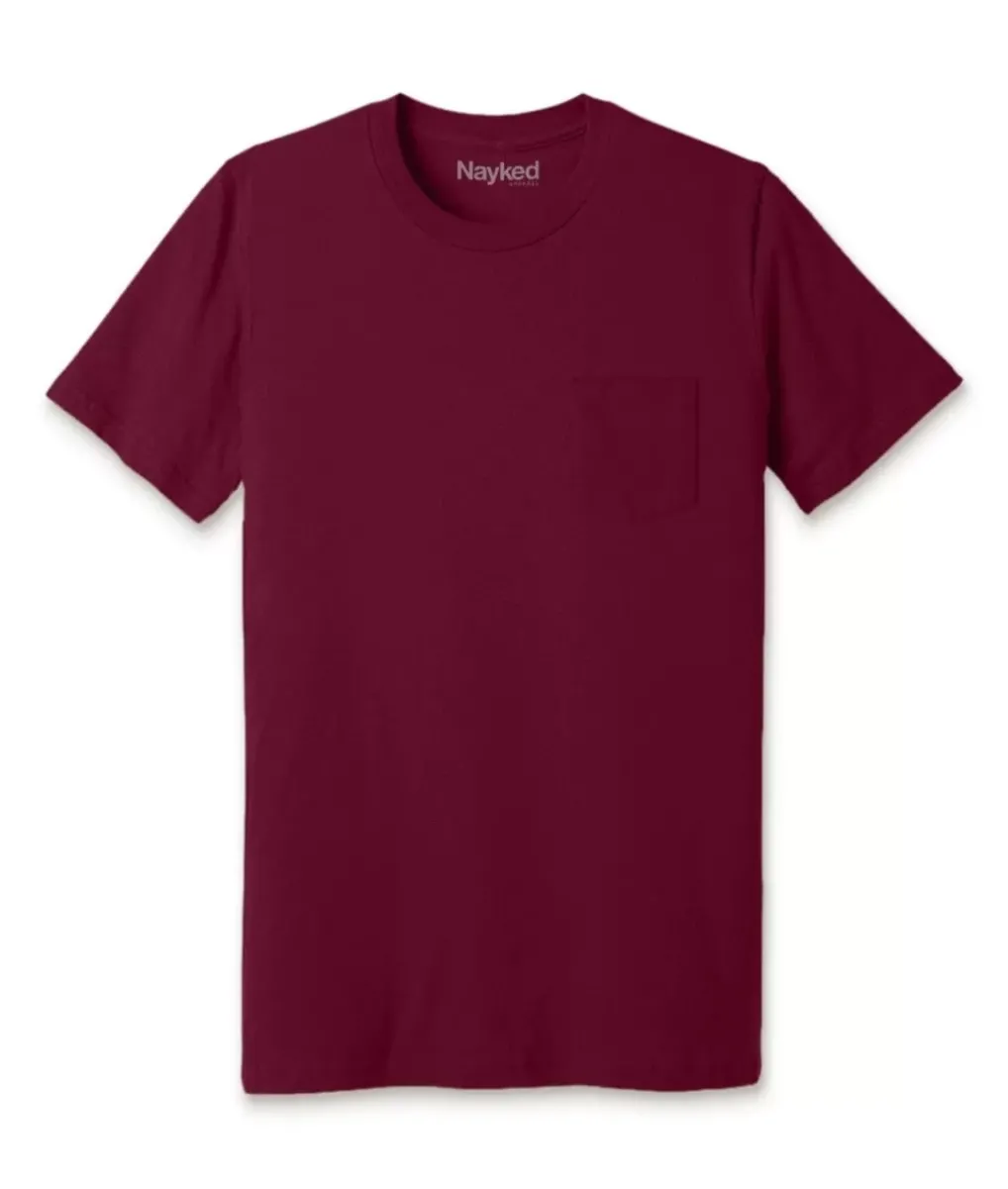 Hot Nayked Apparel Men'S Ridiculously Soft 100% Cotton Pocket T-Shirt