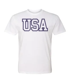 Outlet Nayked Apparel Men'S Ridiculously Soft Big Graphic T-Shirt | Usa Text