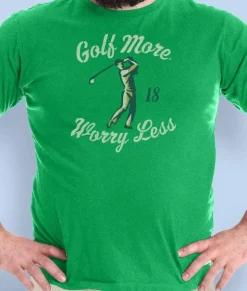Discount Nayked Apparel Men'S Ridiculously Soft Big Graphic T-Shirt | Golf More, Worry Less
