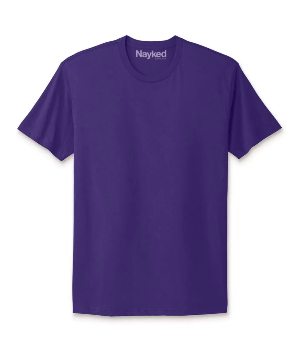 Hot Nayked Apparel Men'S Ridiculously Soft Big 100% Cotton Short Sleeve Crew Neck T-Shirt