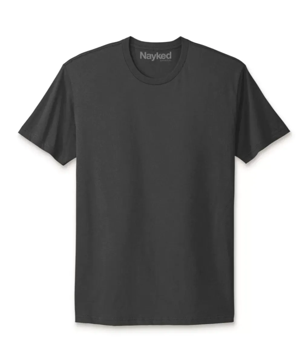 Online Nayked Apparel Men'S Ridiculously Soft Big 100% Cotton Short Sleeve Crew Neck T-Shirt
