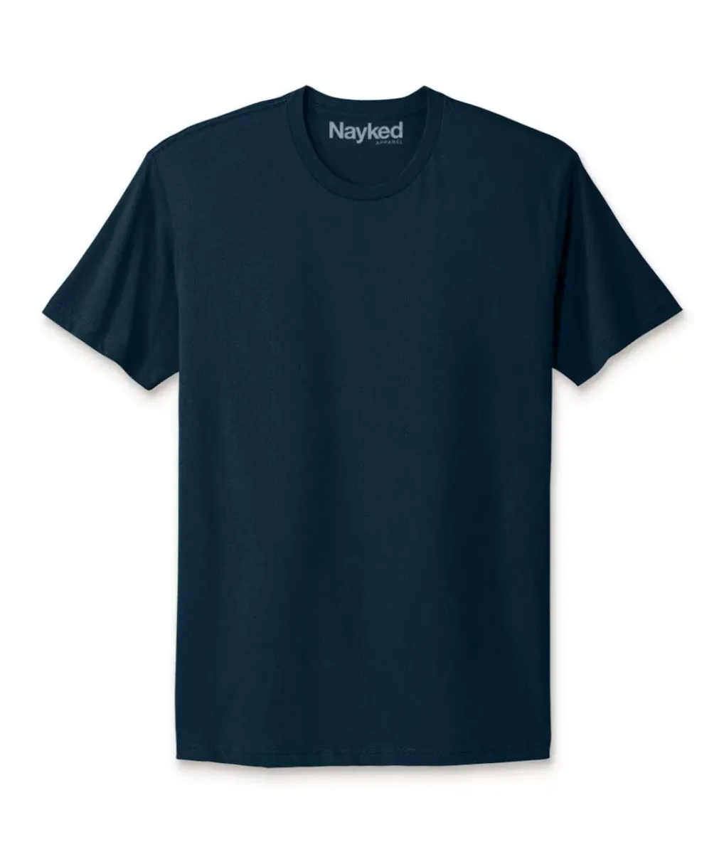 Online Nayked Apparel Men'S Ridiculously Soft Big 100% Cotton Short Sleeve Crew Neck T-Shirt