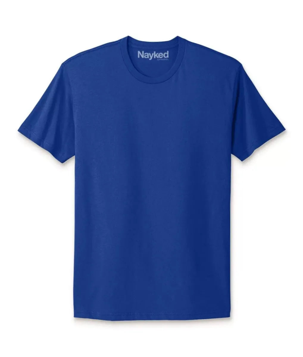 Online Nayked Apparel Men'S Ridiculously Soft Big 100% Cotton Short Sleeve Crew Neck T-Shirt